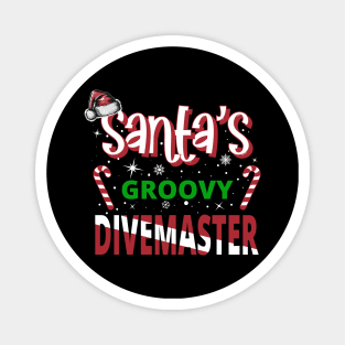 Santa's Groovy Divemaster - Holiday Funny Christmas Magnet